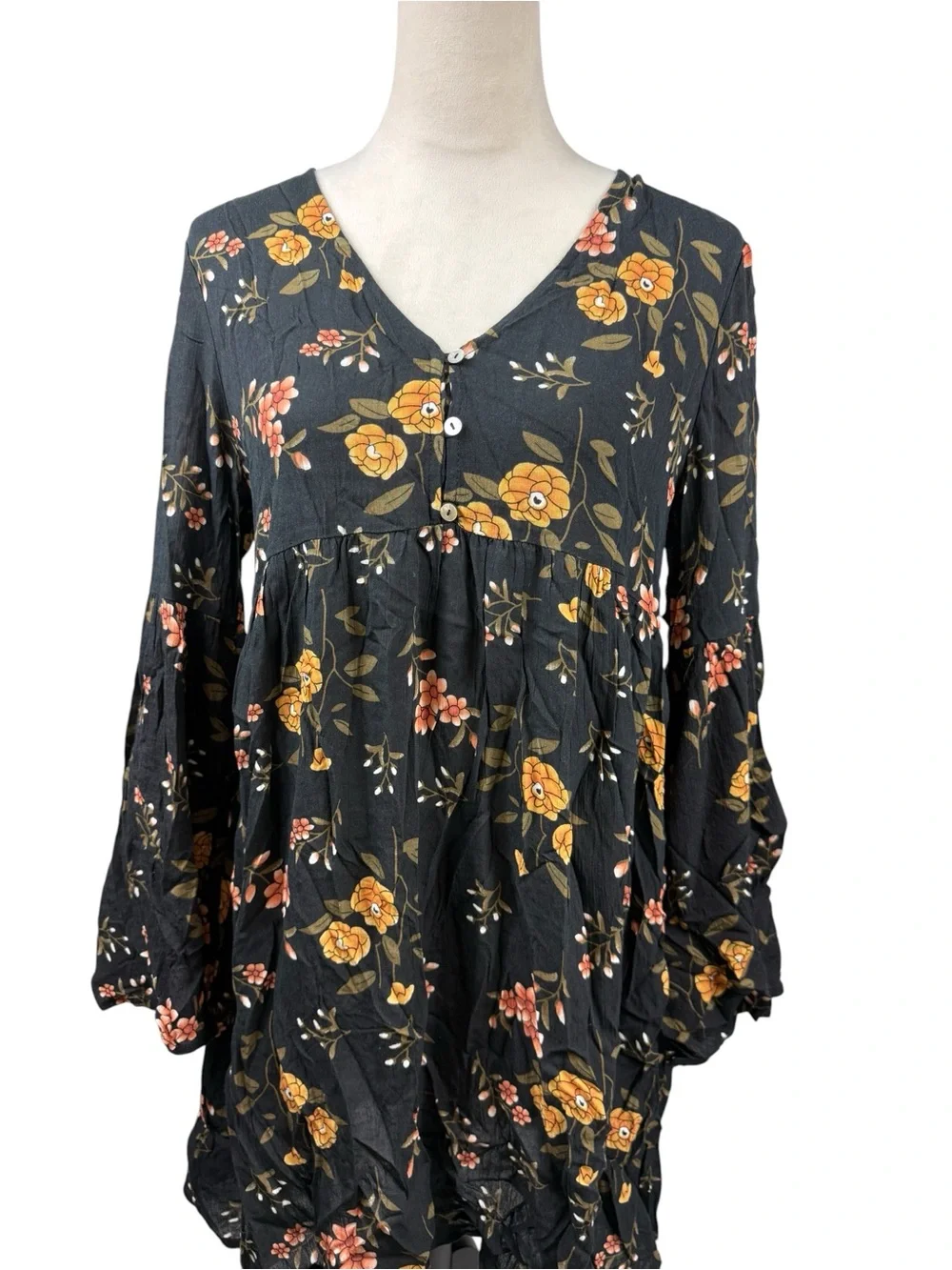 Altar'd State V-Neck dress with Floral Print size medium - Picture 3 of 8
